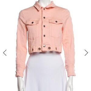 For Love & Lemons Women's Denim Cropped Jacket